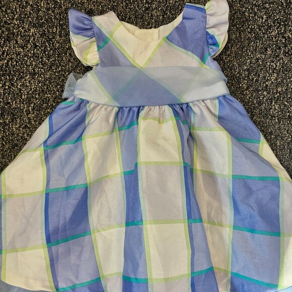 Rare Editions Other - BOGO🎀 Rare Editions Plaid Dress with bow tie back- 18 Months